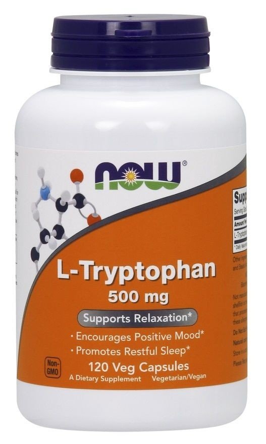 Now foods L-Tryptophan Tryptofan 500 mg Aminokwasy (120 kaps) Now Foods no-028