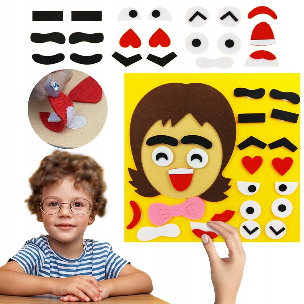 Tablica Edukacyjna Emocje Montessori Układanie