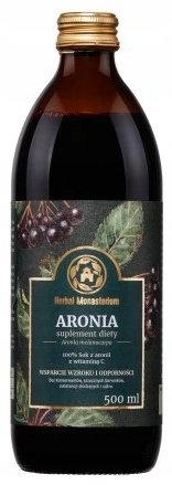 Herbal Pharmaceuticals Sok z Aronii 100% 500ml Herbal Monasterium