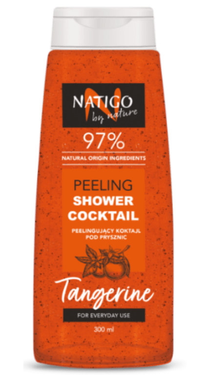 Natigo By Nature, Peeling  Pod Prysznic, 97% Składników Naturalnych Mandarynka, 300ml