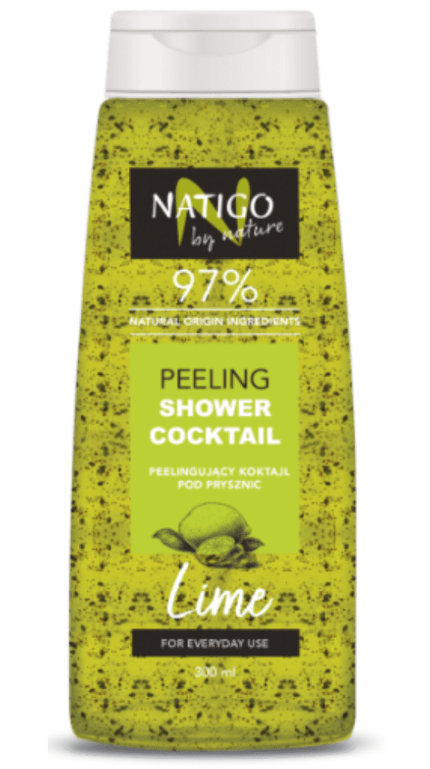 Natigo By Nature, Peeling Pod Prysznic, Limonka 97% Składników Naturalnych, 300ml