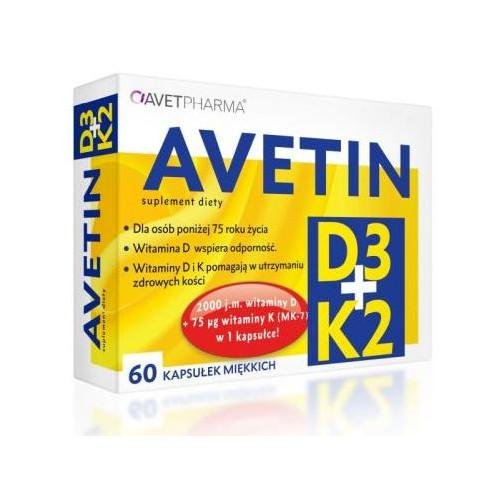 Avet Avetin D3 + K2 x 60 kaps