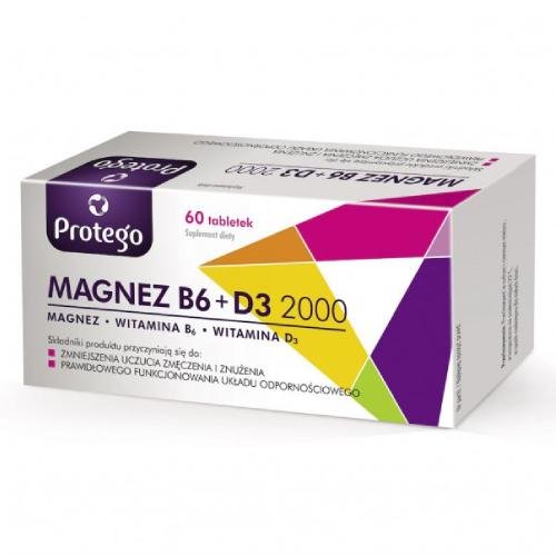 Protego Magnez B6 + D3 2000 x 60 tabl