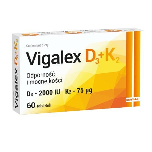 Biofarm SP. Z O.O. VIGALEX D3 + K2 60 tab.