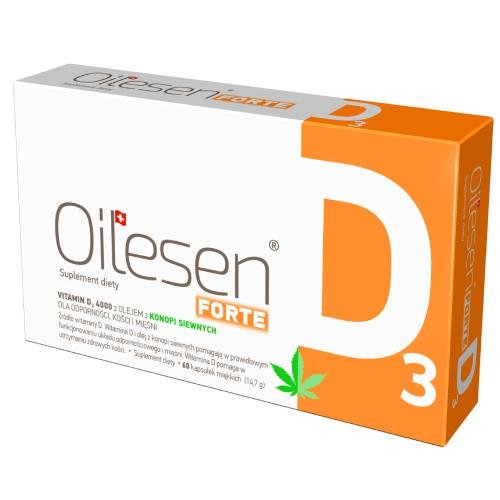 Oilesen Forte Vitamin D3 4000, 60 kapsułek