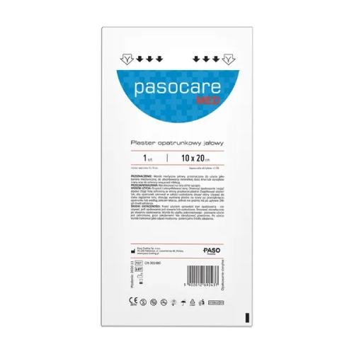 Paso TRADING SP. Z O.O. Pasocare Med plaster opatrunkowy jałowy 10x 20 cm 1 sztuka 9077915