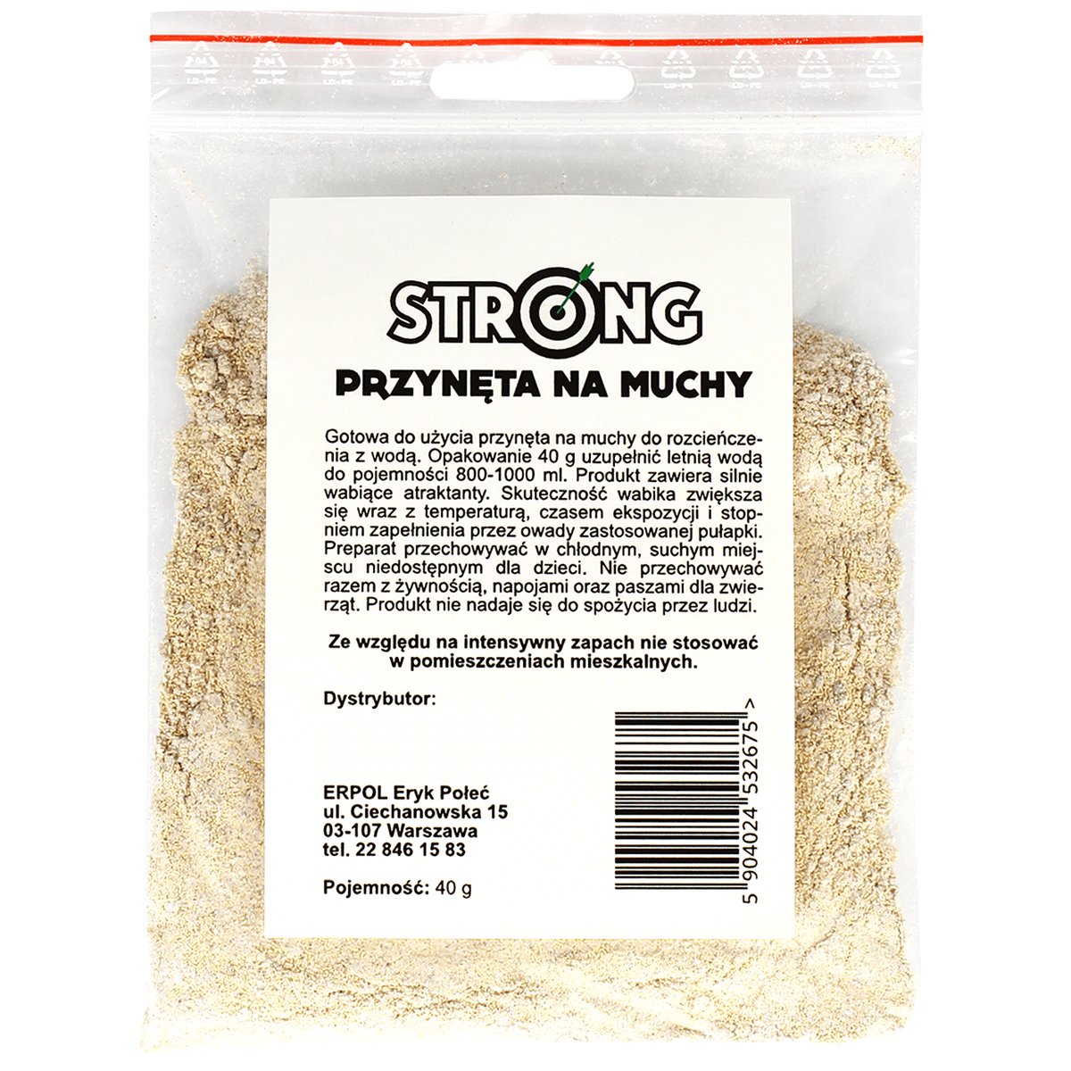 Wabik Na Muchy Atraktant Do Pułapek Przynęta Na 1 Litr Wody Strong 40 G