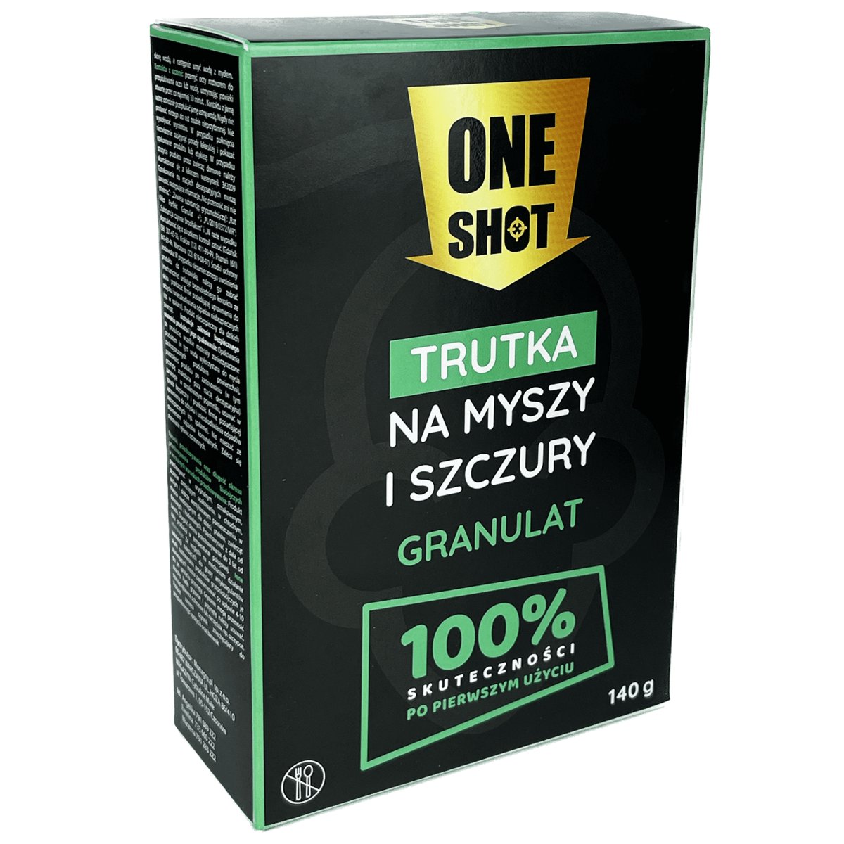 Trutka Na Myszy I Szczury Granulat Brodifakum One Shot 140 G