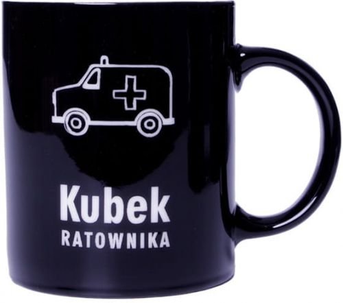 Kubek Ratownika Z Karetką 300 Ml Kno3 Czarny