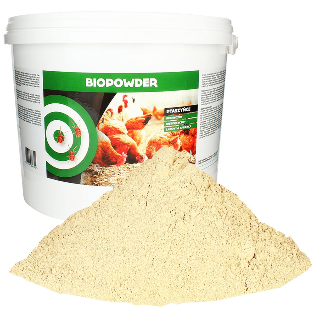 Środek Na Ptaszyńca Kurzego Biopowder Ekologiczny Naturalny Proszek Do Opylania 4 Kg