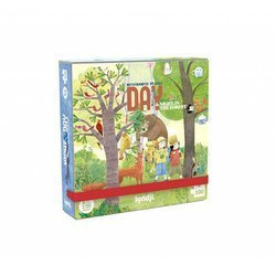 Londji Dwustronne puzzle dla dzieci, Kieszonkowa wersja Dzień i Noc | 8436580423106