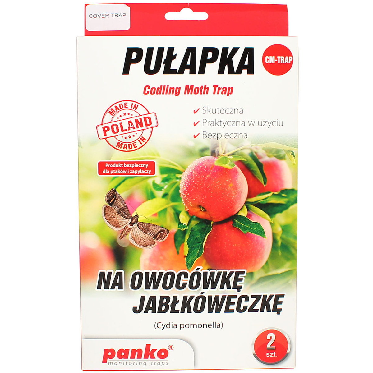 Pułapka Na Owocówkę Jabłkóweczkę Lep Z Feromonem Panko 2 Szt