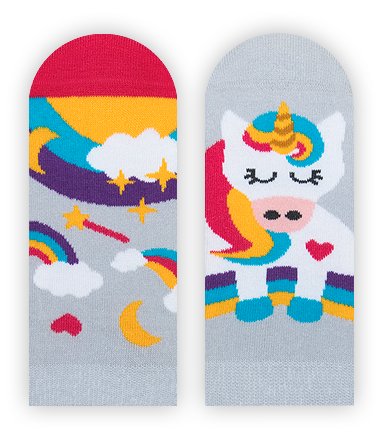 Zabawne Stopki Z Jednorożcem - Happy Unicorn Kids - 31-35