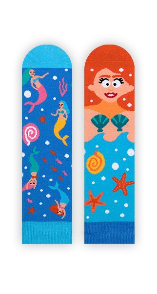 Zabawne Skarpetki W Syrenki - Fishtail Abigail Kids - 27-30