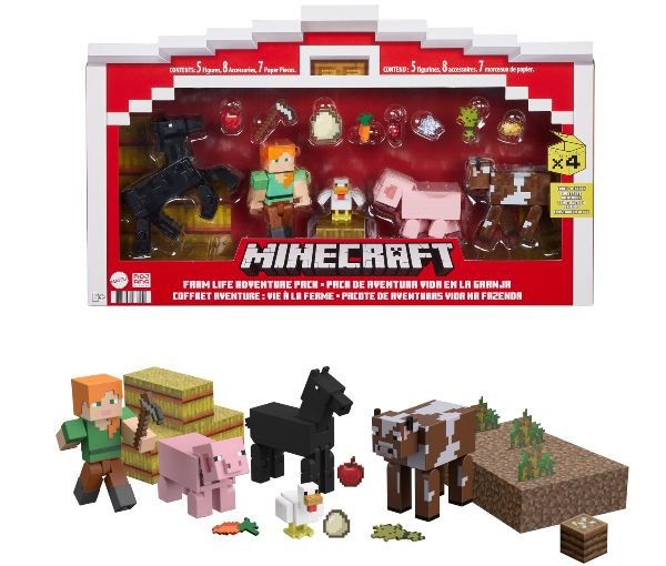 Minecraft Farm Life Adventure Pack, Figurki Farma, Mattel