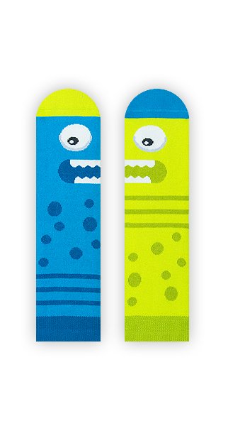 Zabawne Skarpetki W Potworki - Dual S(H)Ocks Kids - 27-30