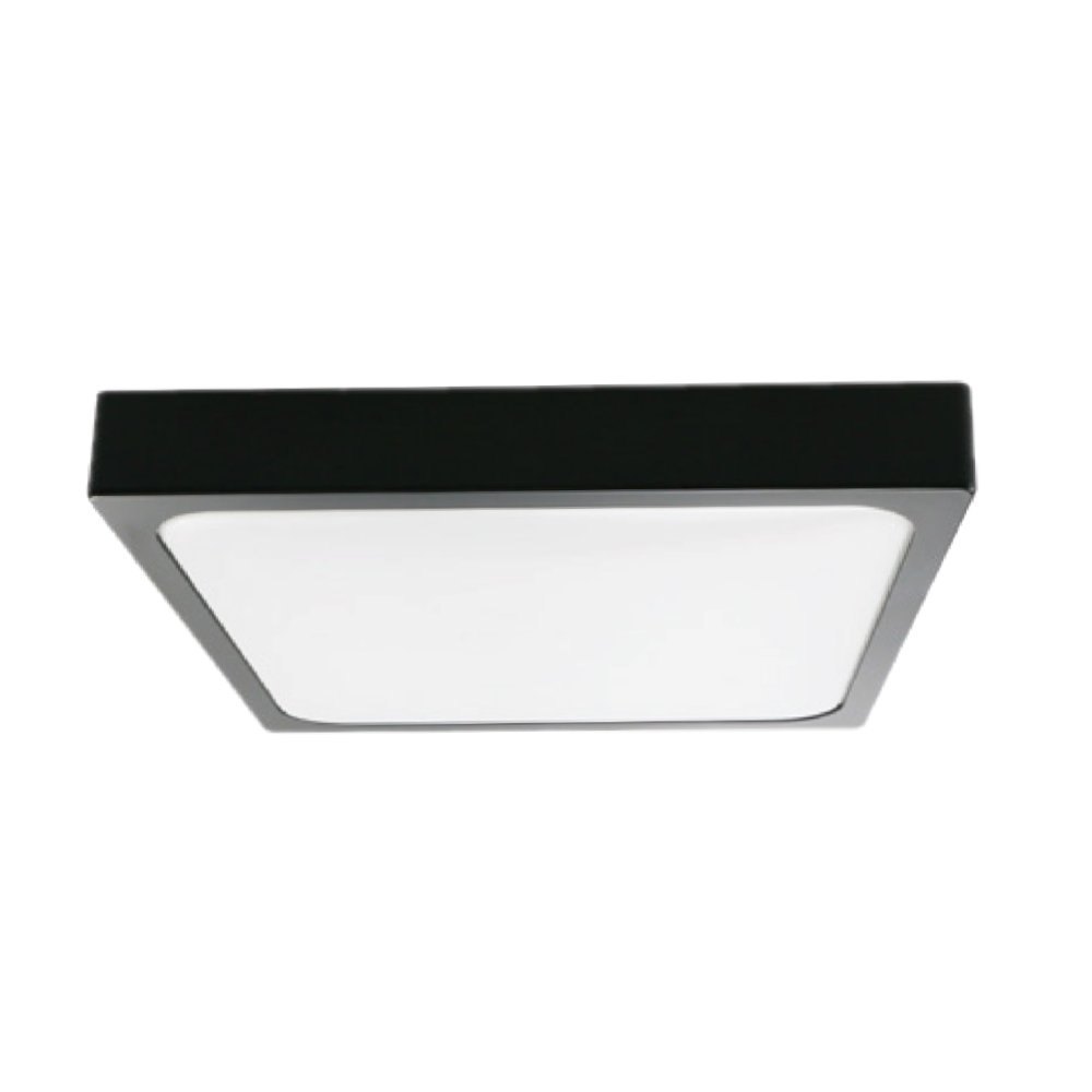 Plafon Led Kwadrat 24W 42Cm Z Czujnikiem Ruchu V-Tac Czarny Vt-8624S Neutralna