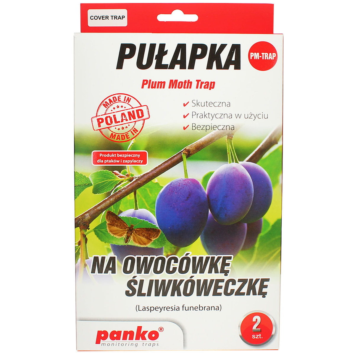 Panko Pułapka Lep Feromon Na Muszki Owocówki 2 Szt