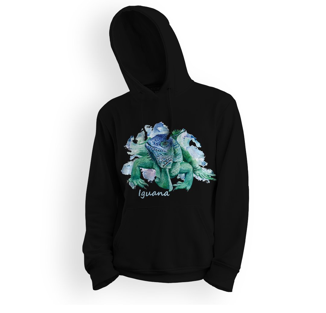 Bluza dziecięca z kapturem jaszczurka IGUANA-128