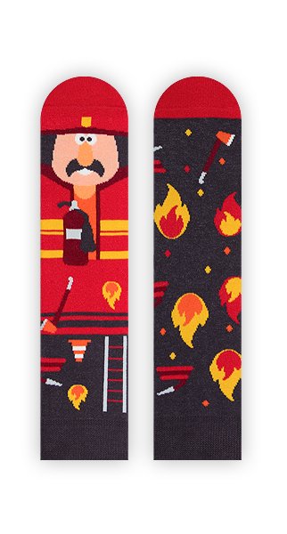 Zabawne Skarpetki Ze Strażakiem - Forrest Mcburney Kids - 27-30