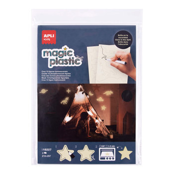magiczny plastik, świecący w ciemności - 3 arkusze