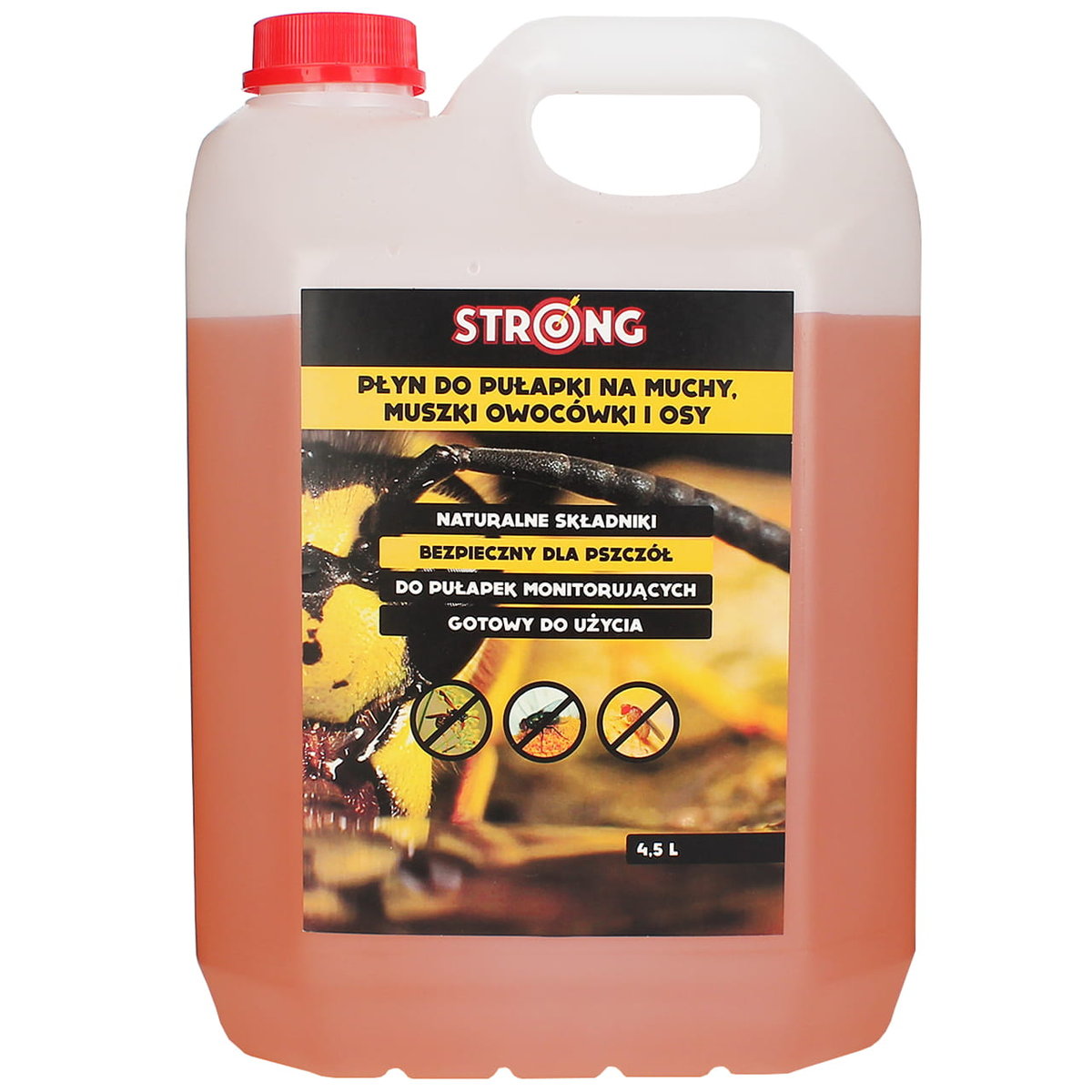 Płyn Wabiący Do Pułapek Na Muchy, Muszki I Osy Bardzo Skuteczny 4,5 L Strong