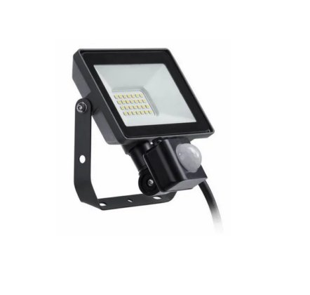 Naświetlacz LED z czujnikiem ruchu 20W 1900lm 4000K naturalna biel IP65 IK06 35000h, czarny; PILA BVP008 20W 4000K MDU