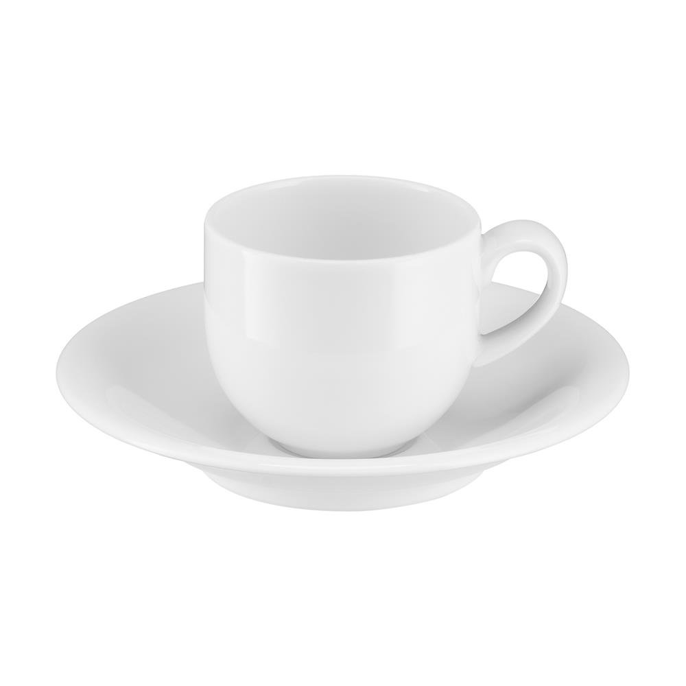Filiżanka 100 Ml Porcelanowa Ze Spodkiem Plus White Villa Italia