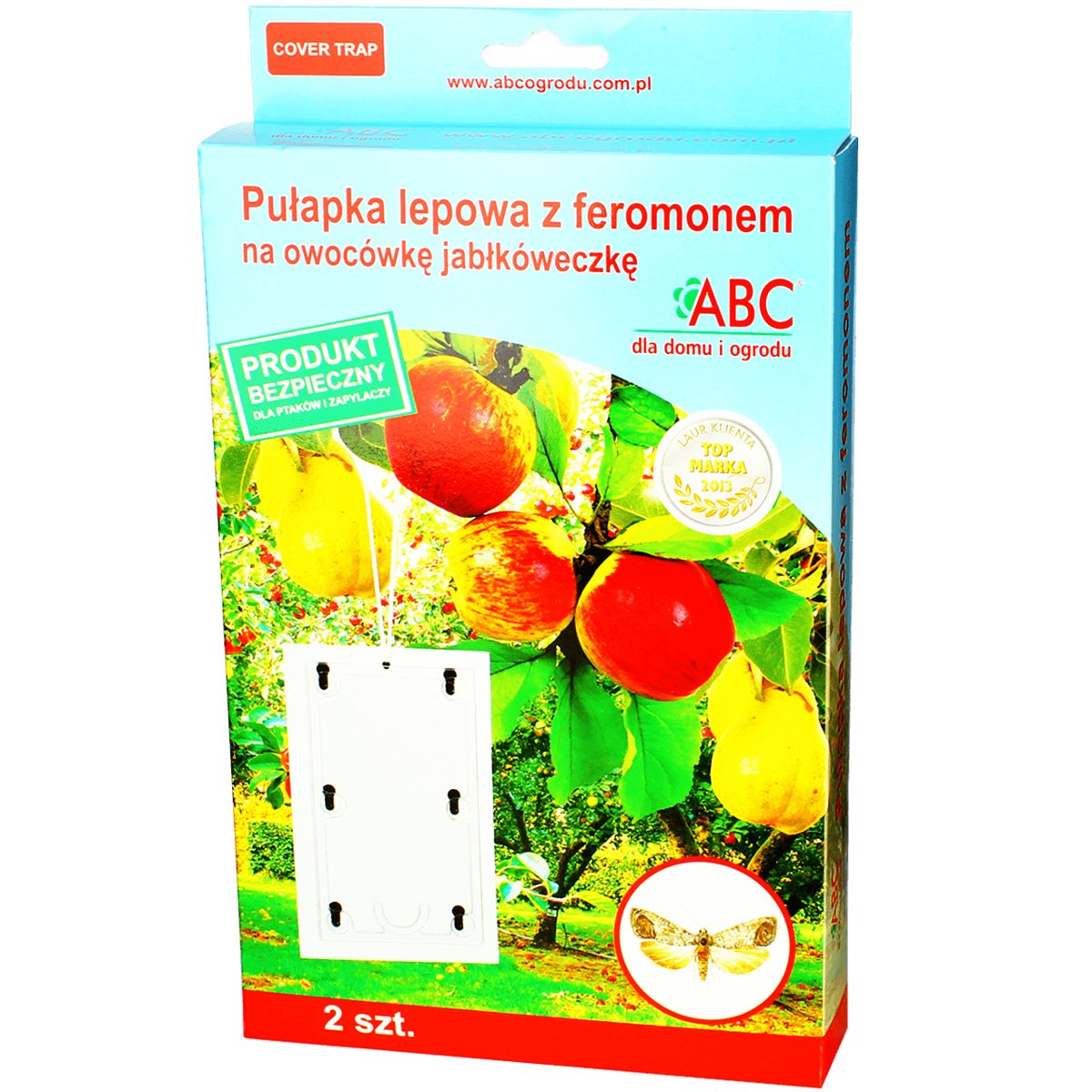 ABC Pułapka lepowa z feromonem na owocówkę jabłkóweczkę 2 szt.