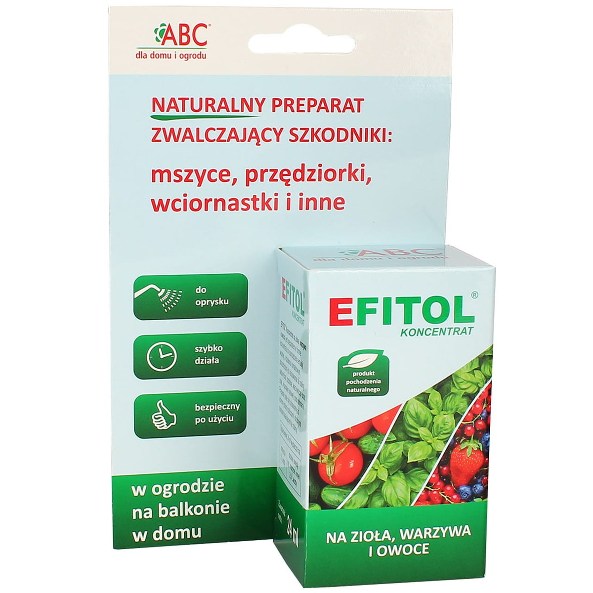 Preparat Na Mszyce, Przędziorki, Wciornastki - Zioła, Warzywa, Owoce Naturalny Abc Efitol 24 Ml