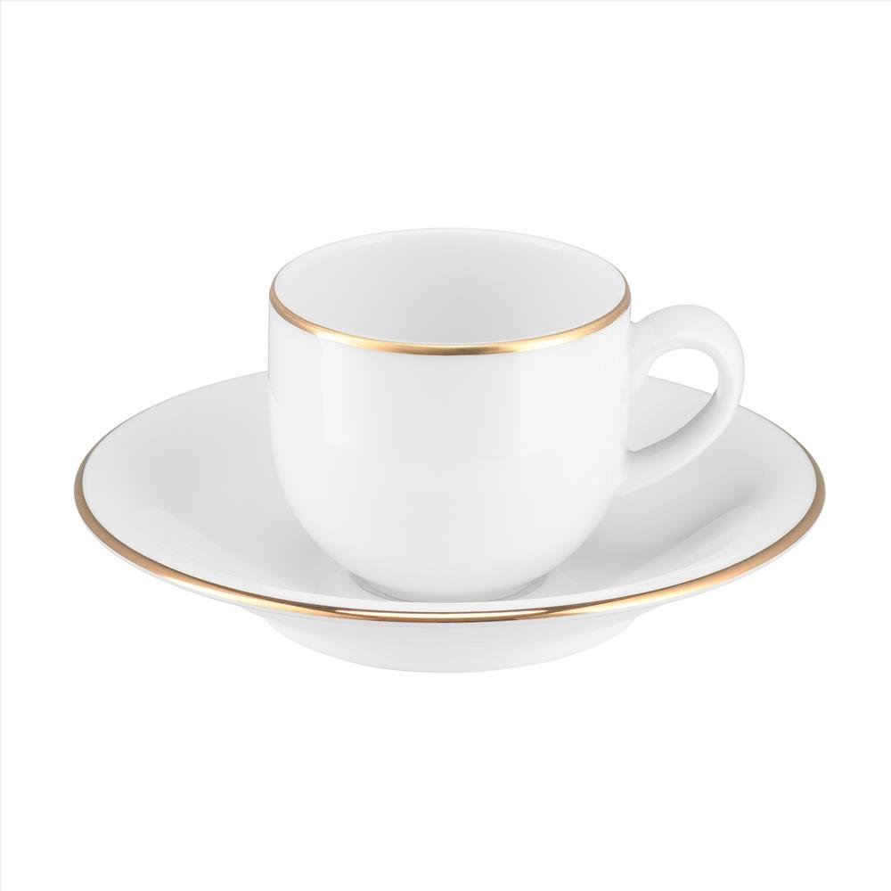 Filiżanka 100 Ml Porcelanowa Ze Spodkiem Plus Gold Villa Italia