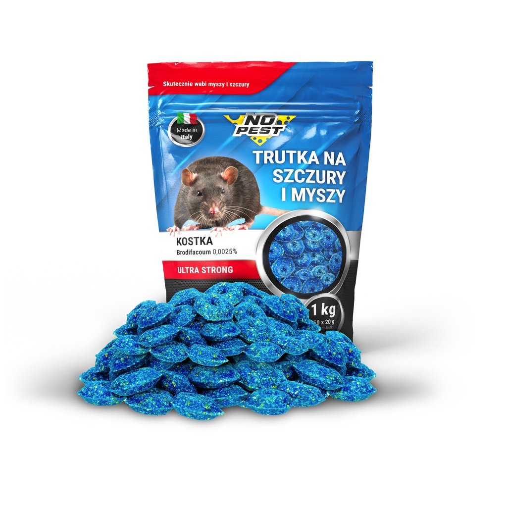 Trutka No Pest Na Szczury I Myszy 1Kg Środek Przeciw Myszom Szczurom Kostka Do Eliminowania Myszy Szczurów