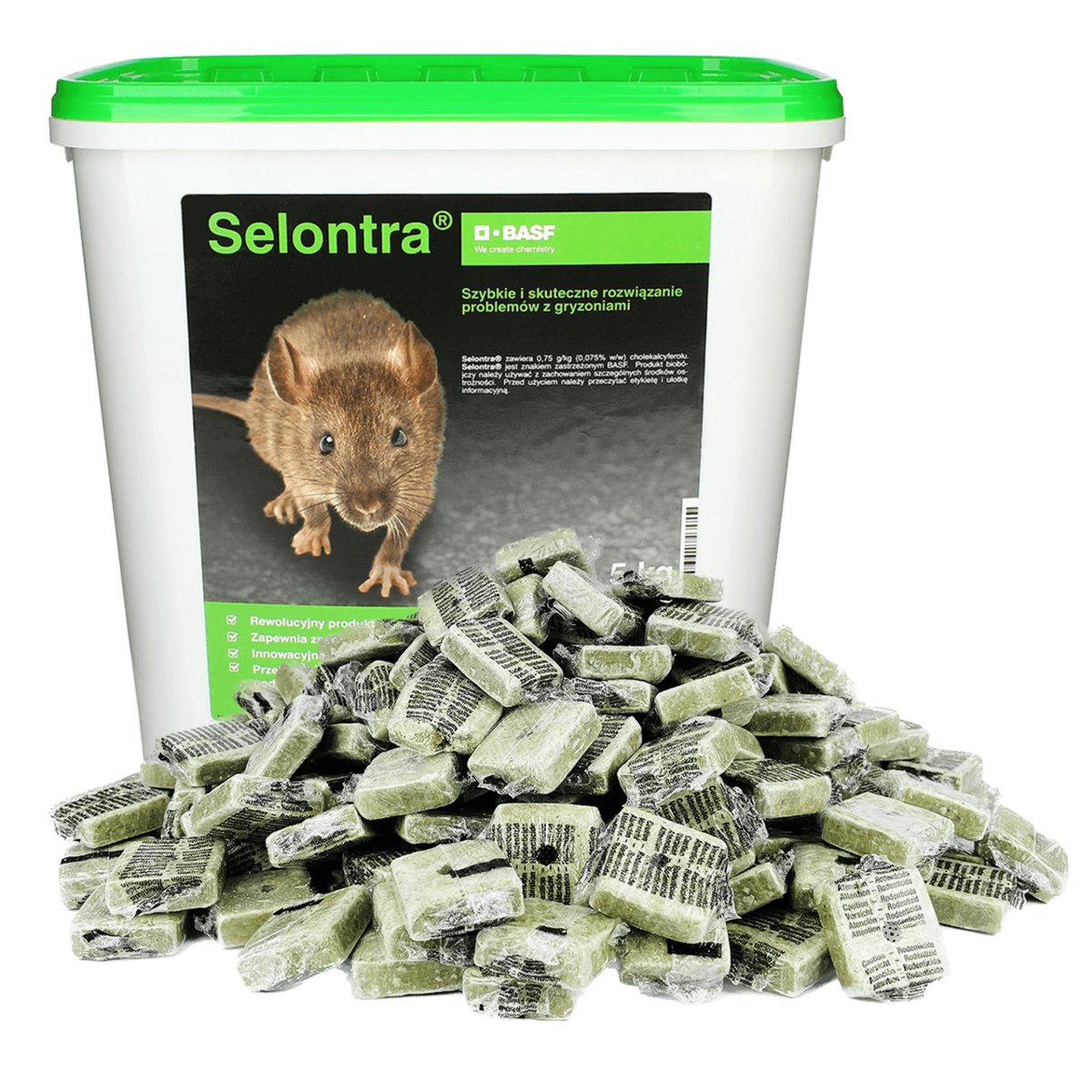 Trutka Pasta Na Myszy I Szczury Do Szybkiego I Skutecznego Zwalczania Gryzoni Selontra Basf 5 Kg