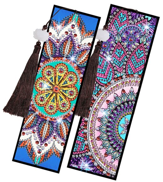 Haft Diamentowy Zakładka Zakładki Do Książki Zestaw 2 Szt - Mandale