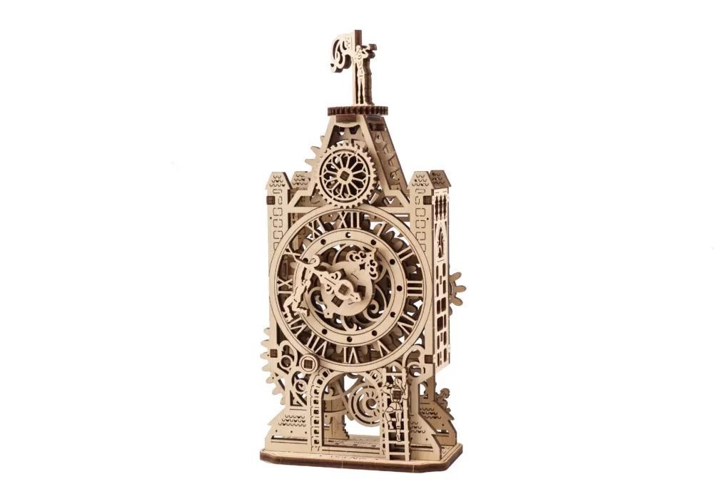 Puzzle 3D Drewniane Stara Wieża Zegarowa Ugears