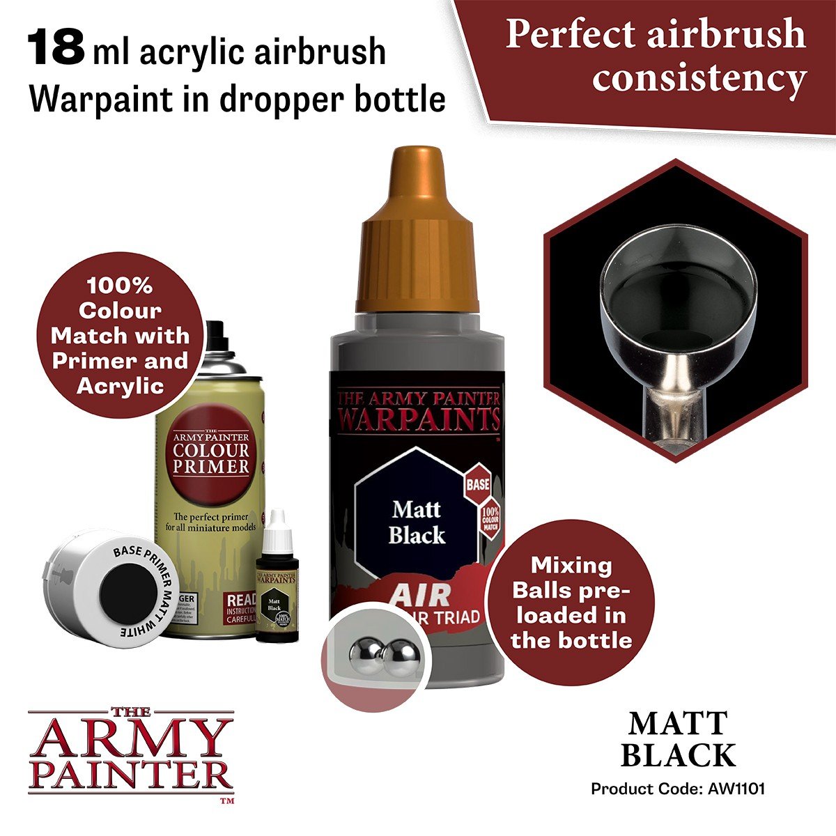 Warpaints - Air Primer Black 100 ml