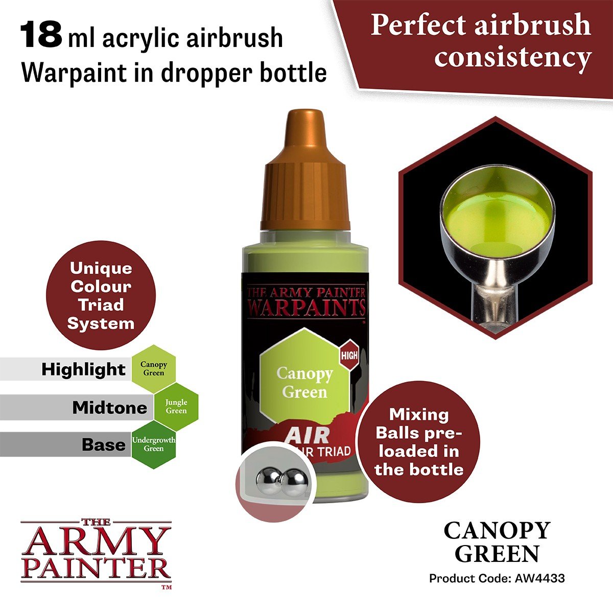 Army Painter: Warpaints - Air Canopy Green