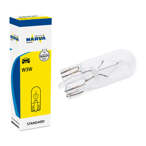C.E.I 10 X Narva 17097 W3 w 12 V 3 W żarówki z trzonkami w2,1 X 9,5d szklany 1317097