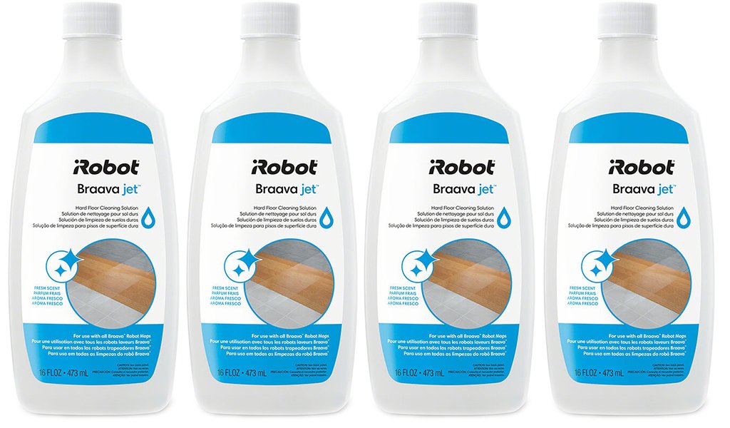 4X Irobot Płyn, Koncentrat 473 Ml Do Mycia Podłóg Braava, Scooba, Combo