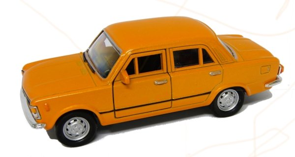 Fiat 125p 1:39 żółty WELLY