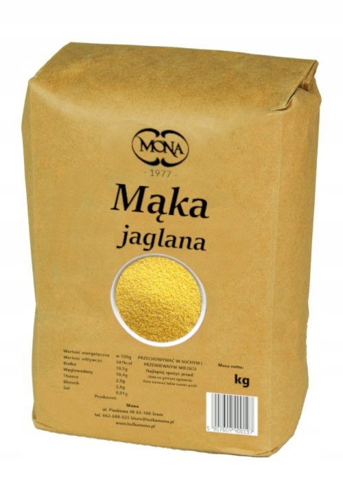 Mąka Jaglana Premium Mona 1Kg Polska Bezglutenowa