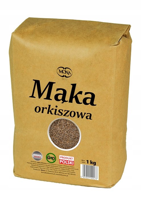 Mąka Orkiszowa Pełnoziarnista Premium 5 Kg Mona