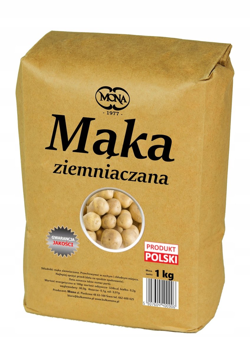 Mąka Ziemniaczana Skrobia 1 Kg Mona