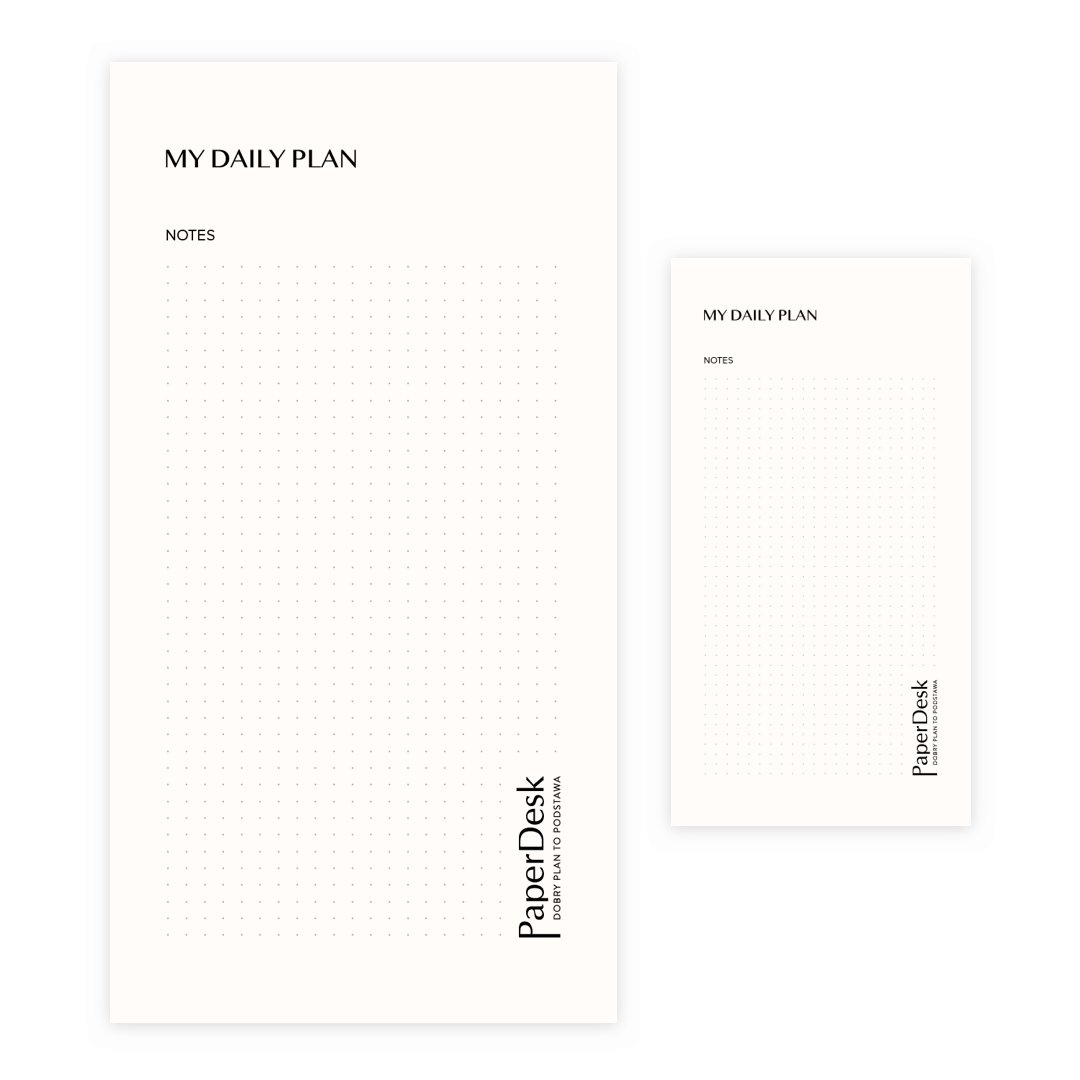 Mini Original Papierowy Planner – Notes