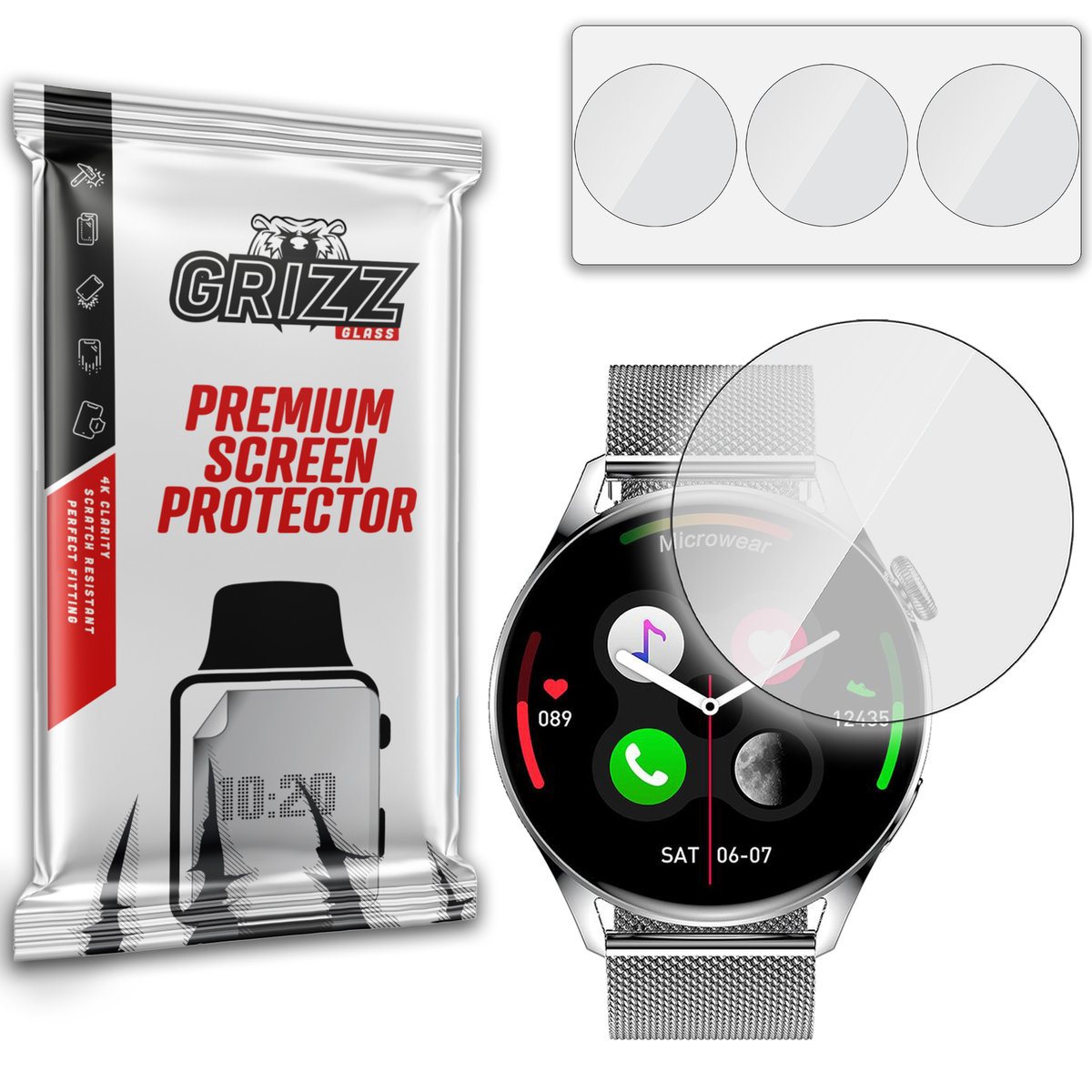 Grizzglass Hydrofilm Folia Hydrożelowa Do Watchmark Wear3