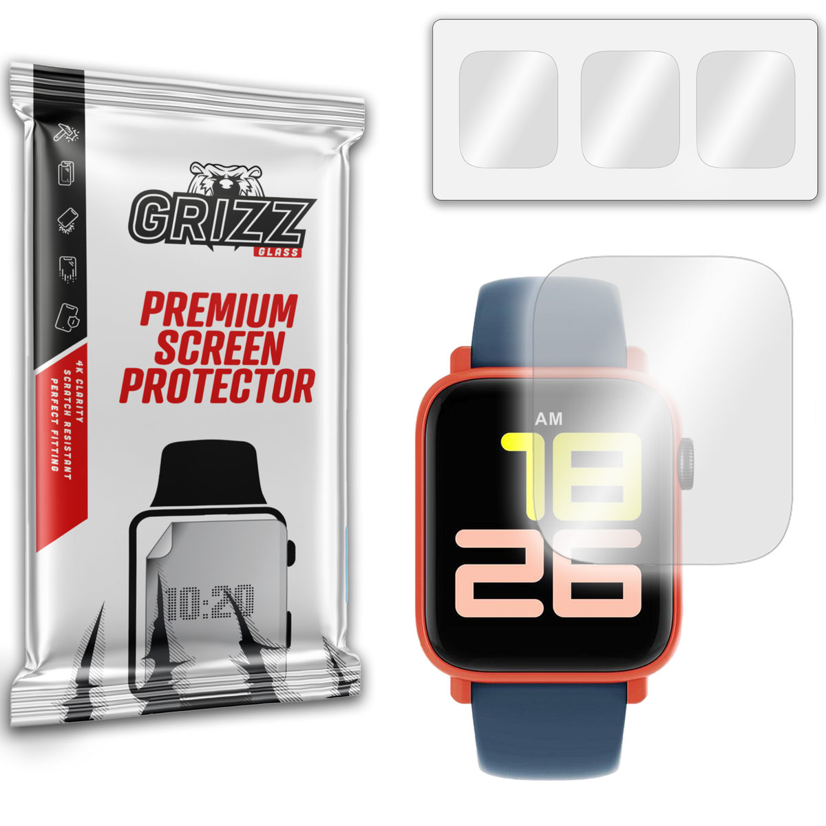Grizzglass Hydrofilm Folia Hydrożelowa Do Smartwatch Wqs19