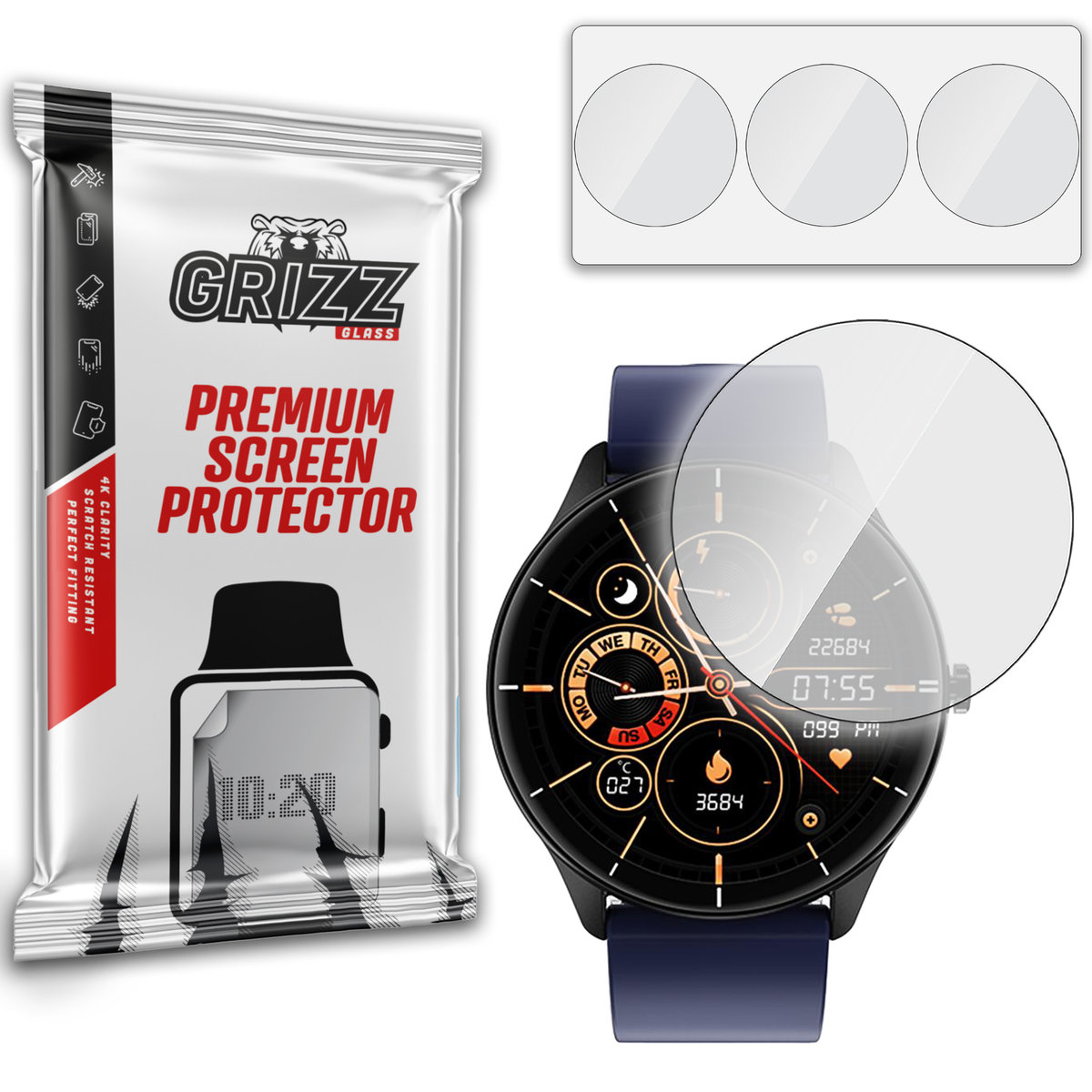 Grizzglass Hydrofilm Folia Hydrożelowa Do Watchmark Wq21