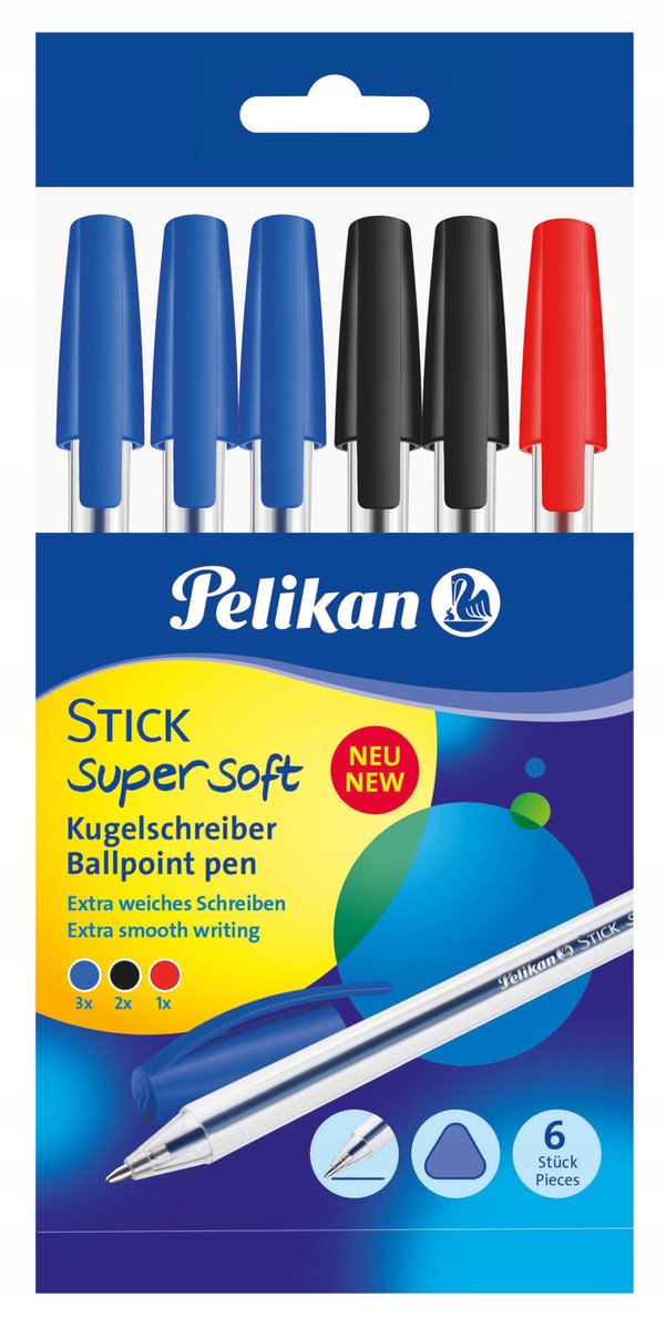 Zestaw Długopis Super-Soft 6Szt Pelikan Herlitz