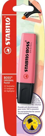 Zakreślacz Boss Różowy Pastel Stabilo