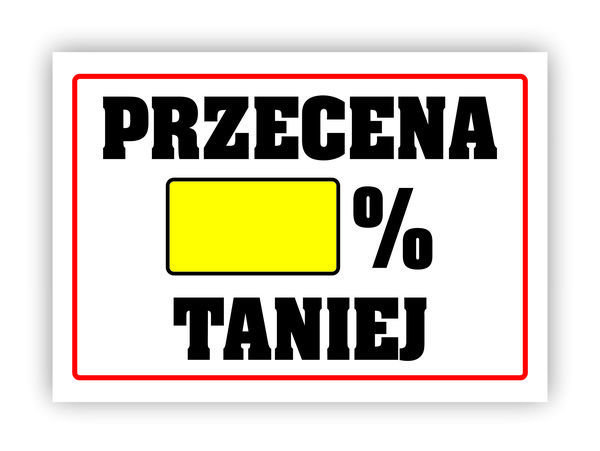 Tablica laminowana A4 - przecena % taniej